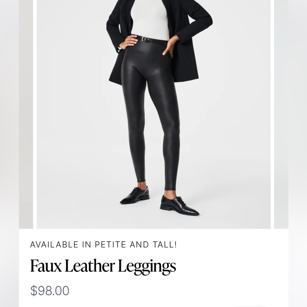 Spanx Faux Leather Leggings